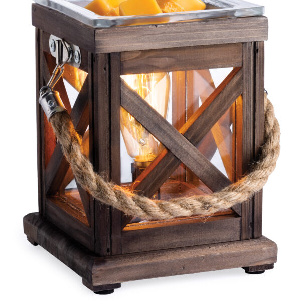 Walnut & Rope Vintage Bulb Illumination Fragrance Warmer 1