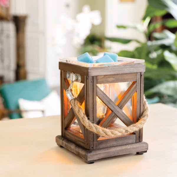Walnut & Rope Vintage Bulb Illumination Fragrance Warmer 2