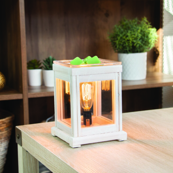 Weathered Wood Vintage Bulb Illumination Fragrance Warmer 2