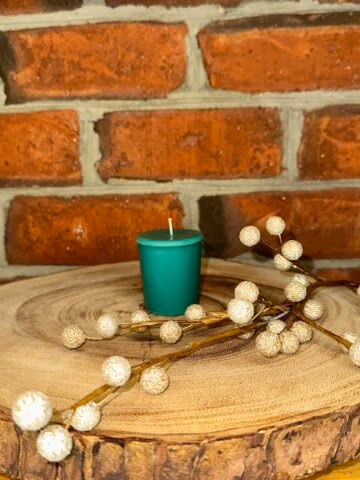 fresh leaves votive