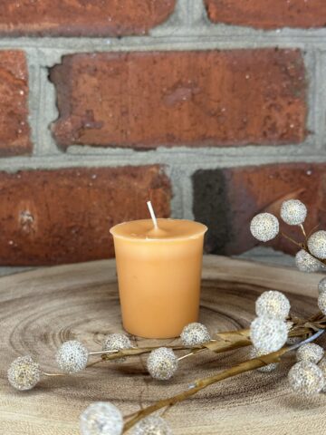 pumpkin chai votive
