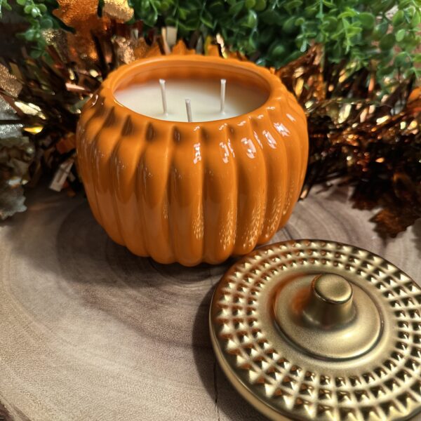 18oz orange pumpkin jar front