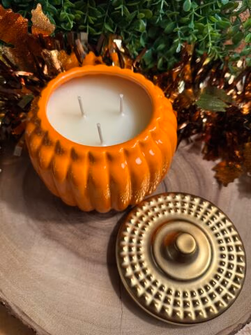 18oz orange pumpkin jar overhead