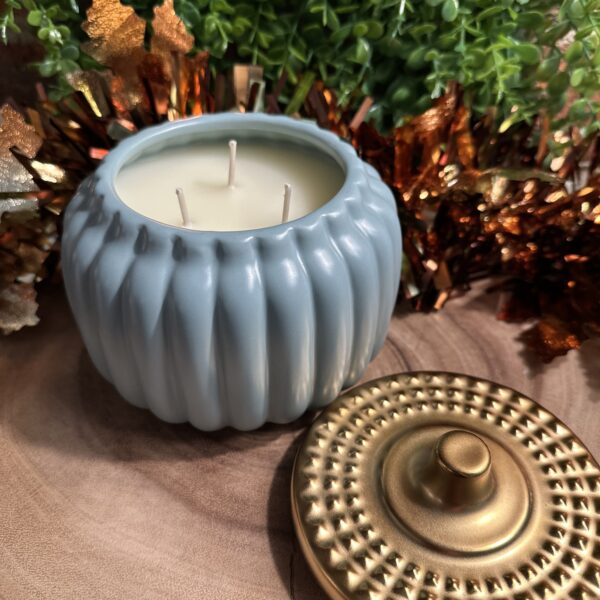 18oz teal pumpkin jar front