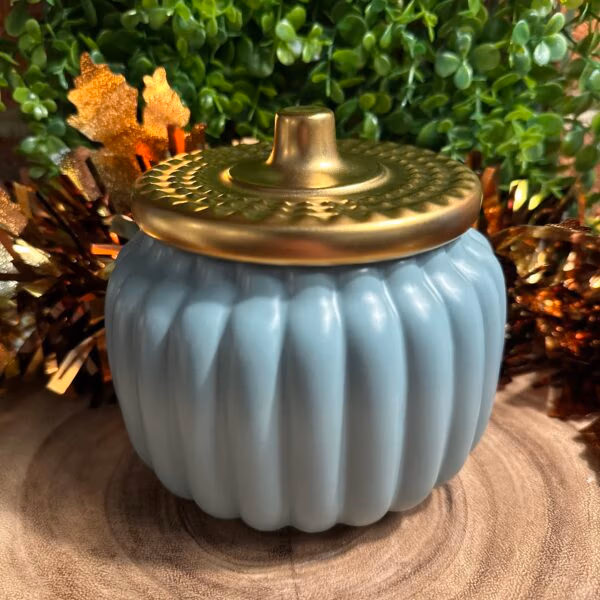 18oz teal pumpkin jar lid on