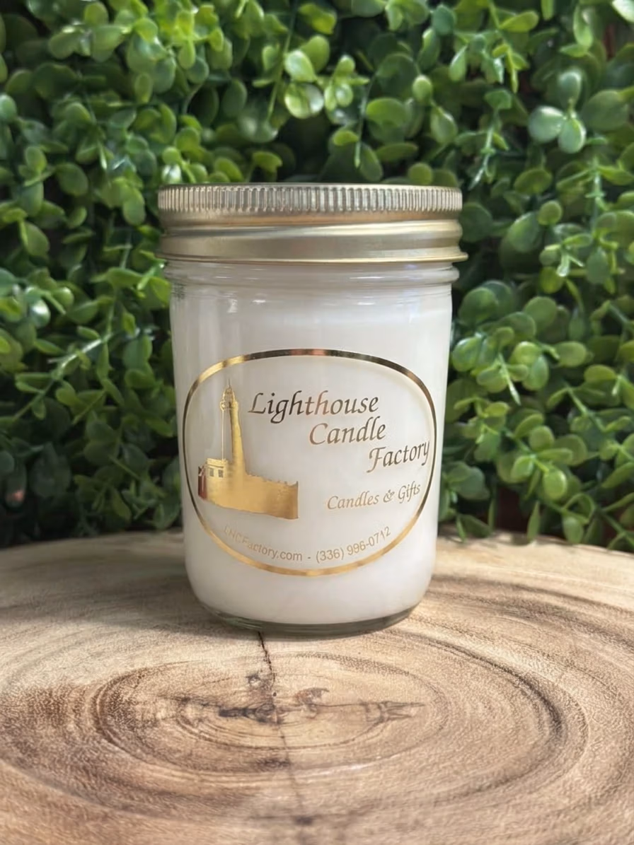 bamboo_coconut_jelly_front Bamboo and Coconut candle in an 8oz jelly jar candle with white wax — front view