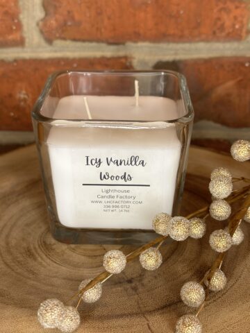 icy vanilla woods cube jar