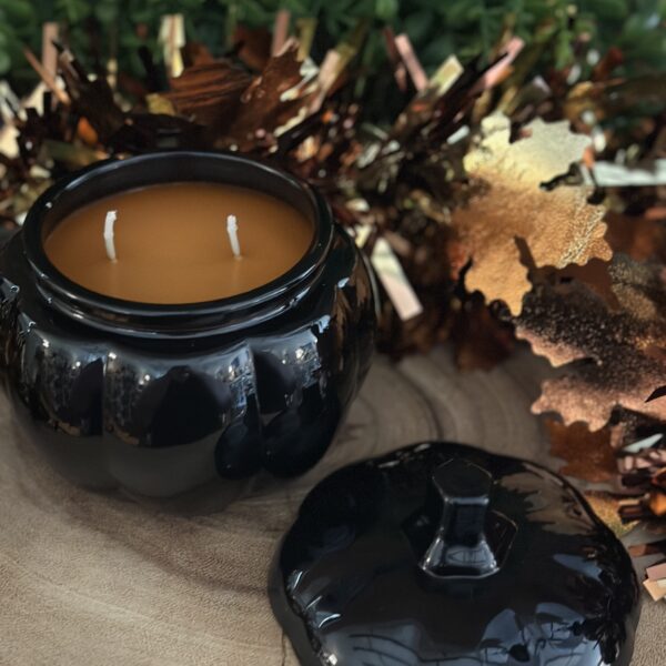 pumpkin chai black pumpkin jar