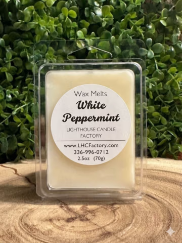 white peppermint melts