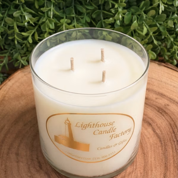 white peppermint obg 3 wick clear top